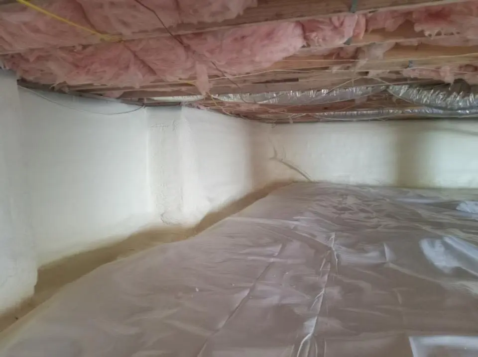 Crawl space encapsulation with closed-cell spray foam for Roof Maintenance in California City